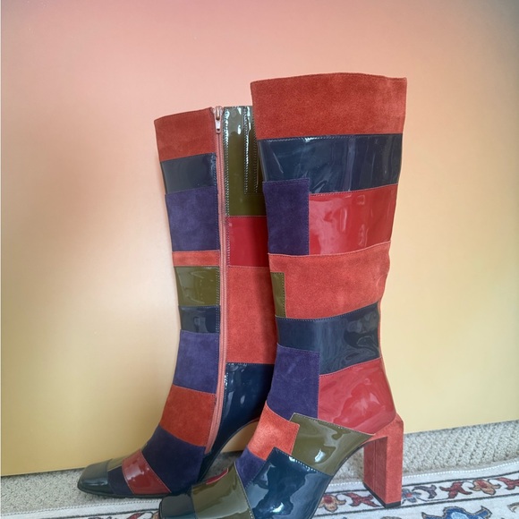 Jeffrey Campbell Light-speed patchwork suede boots - Picture 3 of 14